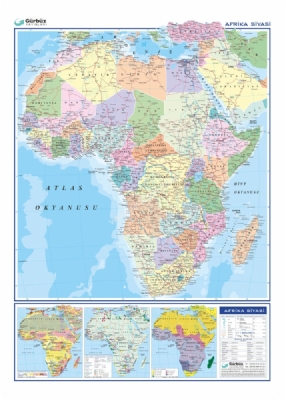 Afrika Siyasi Harita 70x100cm