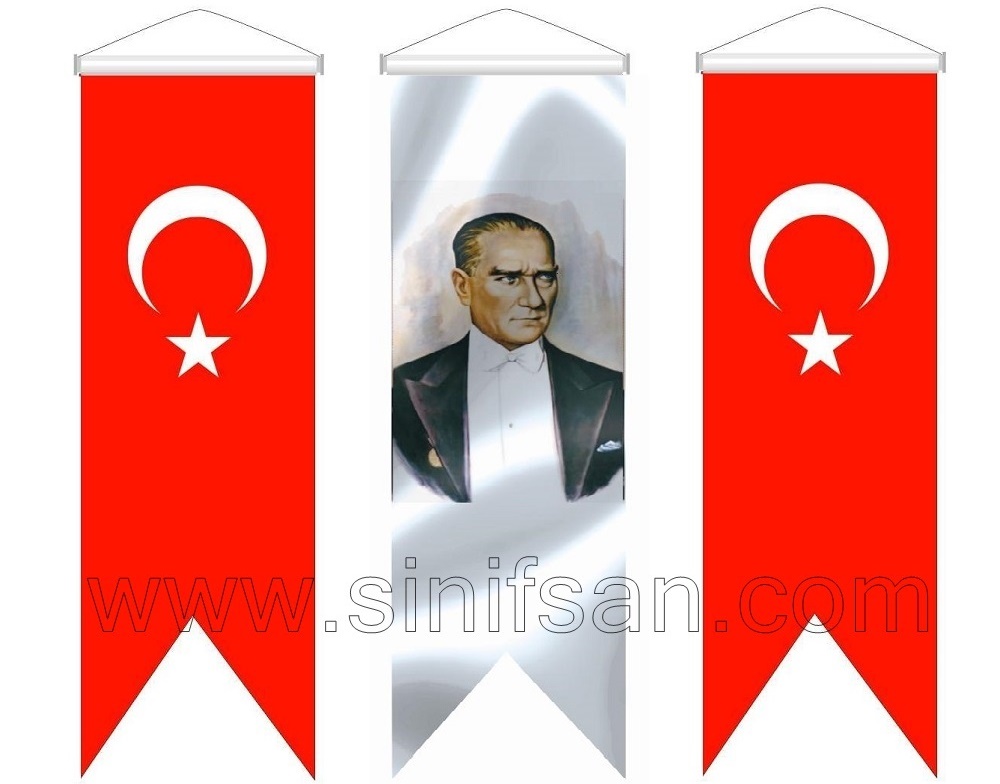 Atatürk posteri Atatürk portresi Atatürk resimleri Bayraklı Atatürk resimleri en ucuz Atatürk resimleri 50x2200 cm