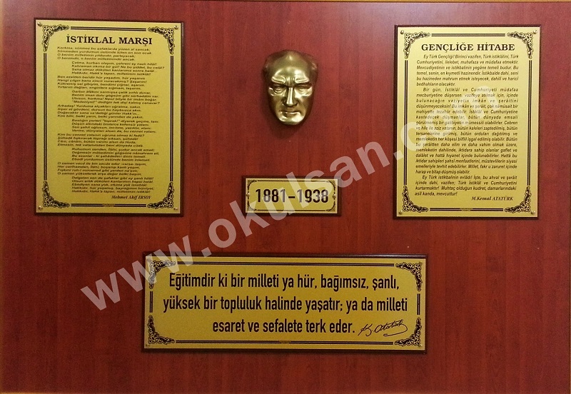 Atatürk Köşeleri imalat atatürk köşesi pirinç görünülü alminyum Ataköşe