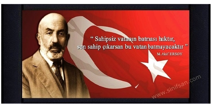 Mehmet Akif Ersoy panosu Mehmet Akif Ersoy szleri resimli