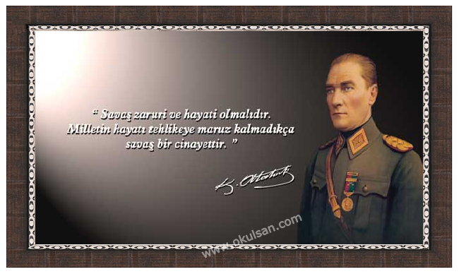 Askeri niformal Atatrk szleri Atatrk resimli makam panolar sat