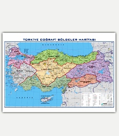 Türkiye coğrafi bölgeler haritası