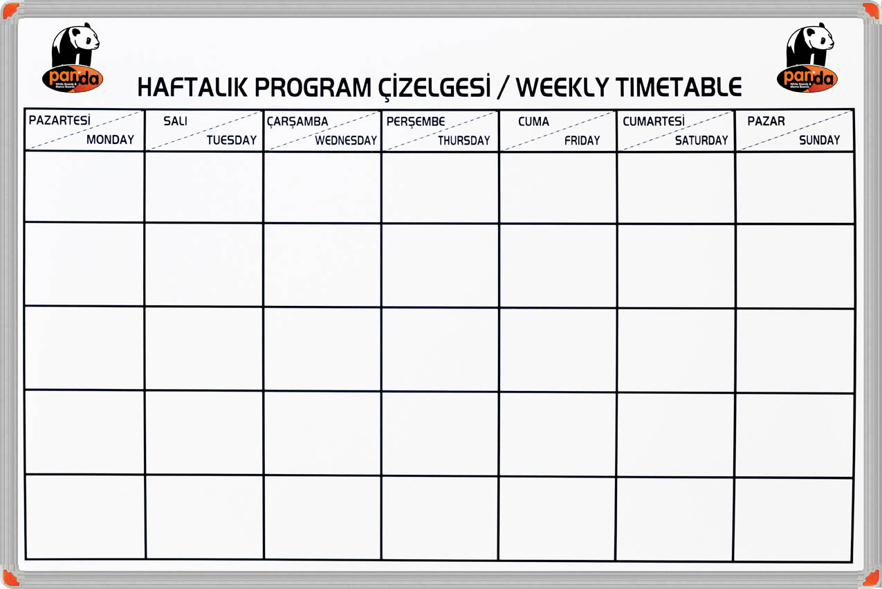 Okullarda haftalk program izelgesi okul haftalk program tablosu satn al