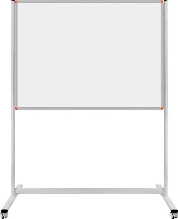Tekerlekli yazı tahtaları Hareketli yazı tahtası 120x140 cm Beyaz