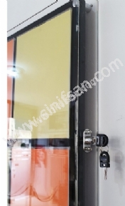 Pleksi Kapaklı Kilitli İlan Panosu, Şeffaf Cepli 50x70 cm