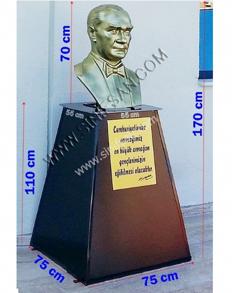 Atatürk Büstü Kaideli model