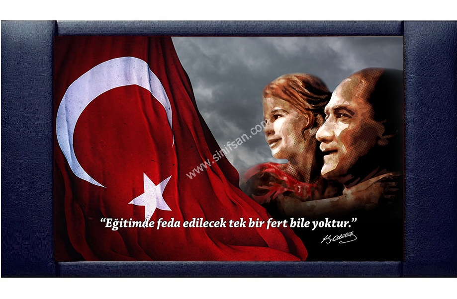 Atatürk'lü Makam Panosu 100x160 cm
