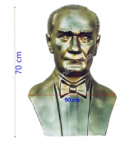 Atatürk Büstü Fiyatı Polyester 70 cm