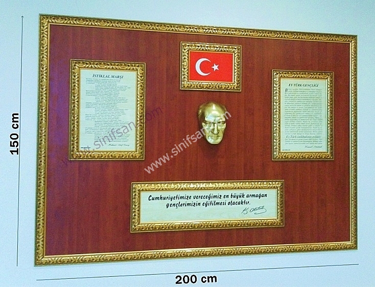 Atatürk Köşesi Ahşaplı Model