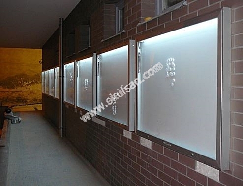 Işıklı İlan panosu ışıklı afiş ve bilgi panoları 105x120 cm