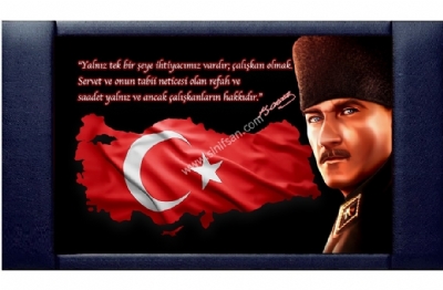 Atatrk ve Trkiye, Makam Arkal 100x160 cm