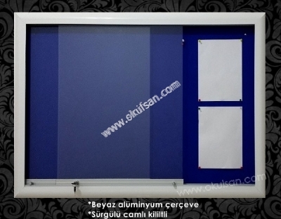 Caml duyuru panolar srgl ilan ve duyuru panosu 90x180 cm