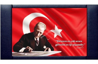 Atatrk panolar makam odalar iin Atatrk resimli Pano 70x110 cm