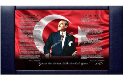 Atatrk Tablolar imalat Atatrk Panosu 70x110 cm