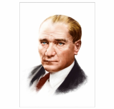 Büyük Boy Atatürk Posteri Bayrak Modeli 4x6 metre