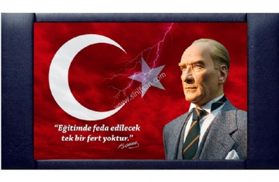 Resimli Atatürk sözleri Atatürk resimli makam panoları satışı 110x200 cm