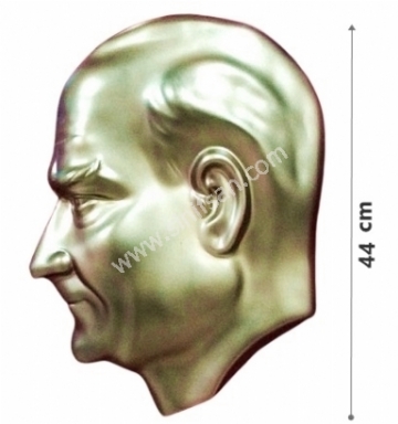 Atatürk yan bakan, yan bakan maskı Atatürk yan duran yüz kısmı