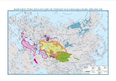 Bamsz Trk Devletleri Haritas 70x100cm