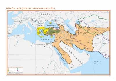 Büyük Selçuklu İmparatorluğu Harita 70x100cm