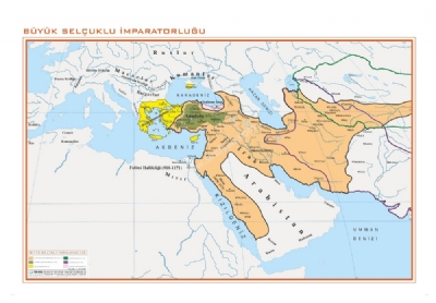 Byk Seluklu mparatorluu Harita 70x100cm