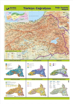 Doğu Anadolu Bölgesi Harita 70x100cm