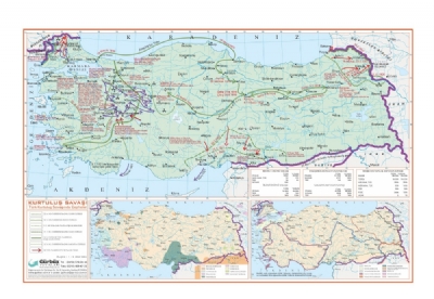 Kurtulu Sava Harita 70x100cm