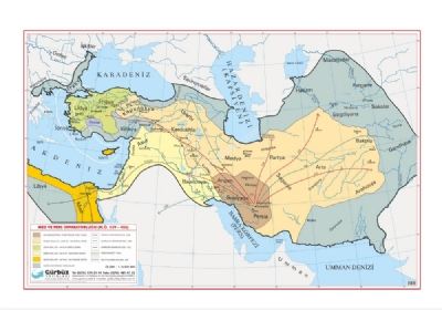 Med Ve Pers İmparatorluğu Harita 70x100cm