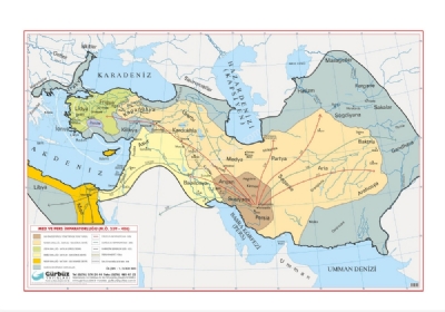 Med Ve Pers mparatorluu Harita 70x100cm