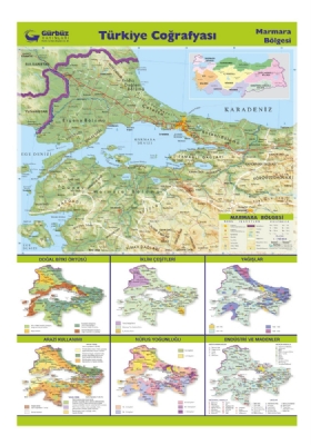 Marmara Bölgesi Harita 70x100 cm