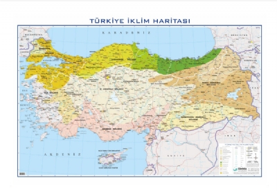Türkiye İklim Harita 70x100cm