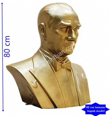 Atatürk Büstü yönetmeliğe göre 80 cm